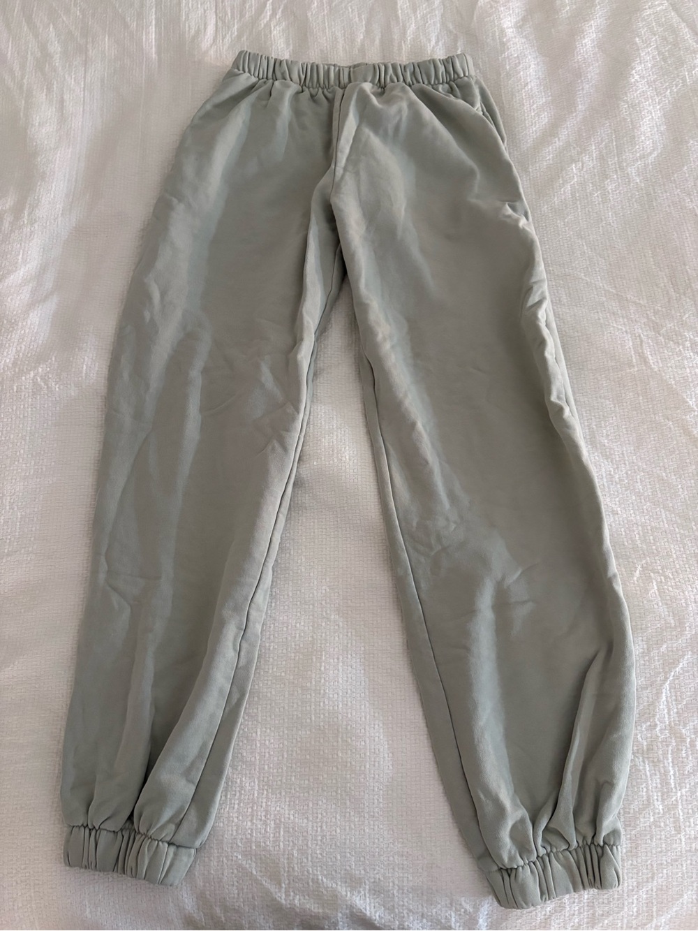 Brandy Melville Light Sage Cuffed Jogger Pants